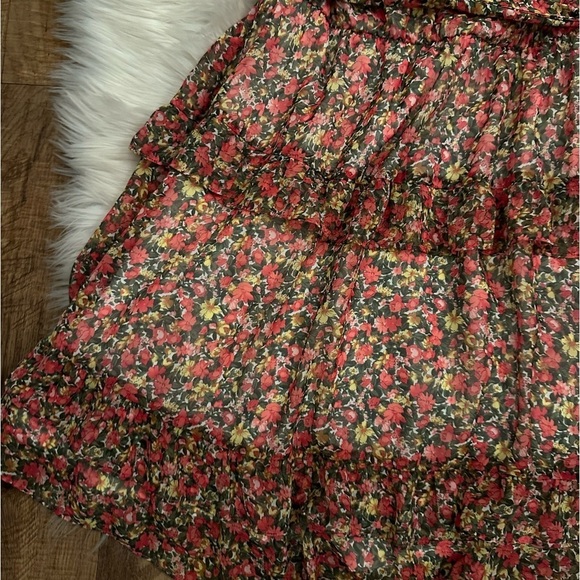 LULU’S Anew Romance Pink Floral Print One Shoulder Ruffled Mini Dress - Picture 6 of 8